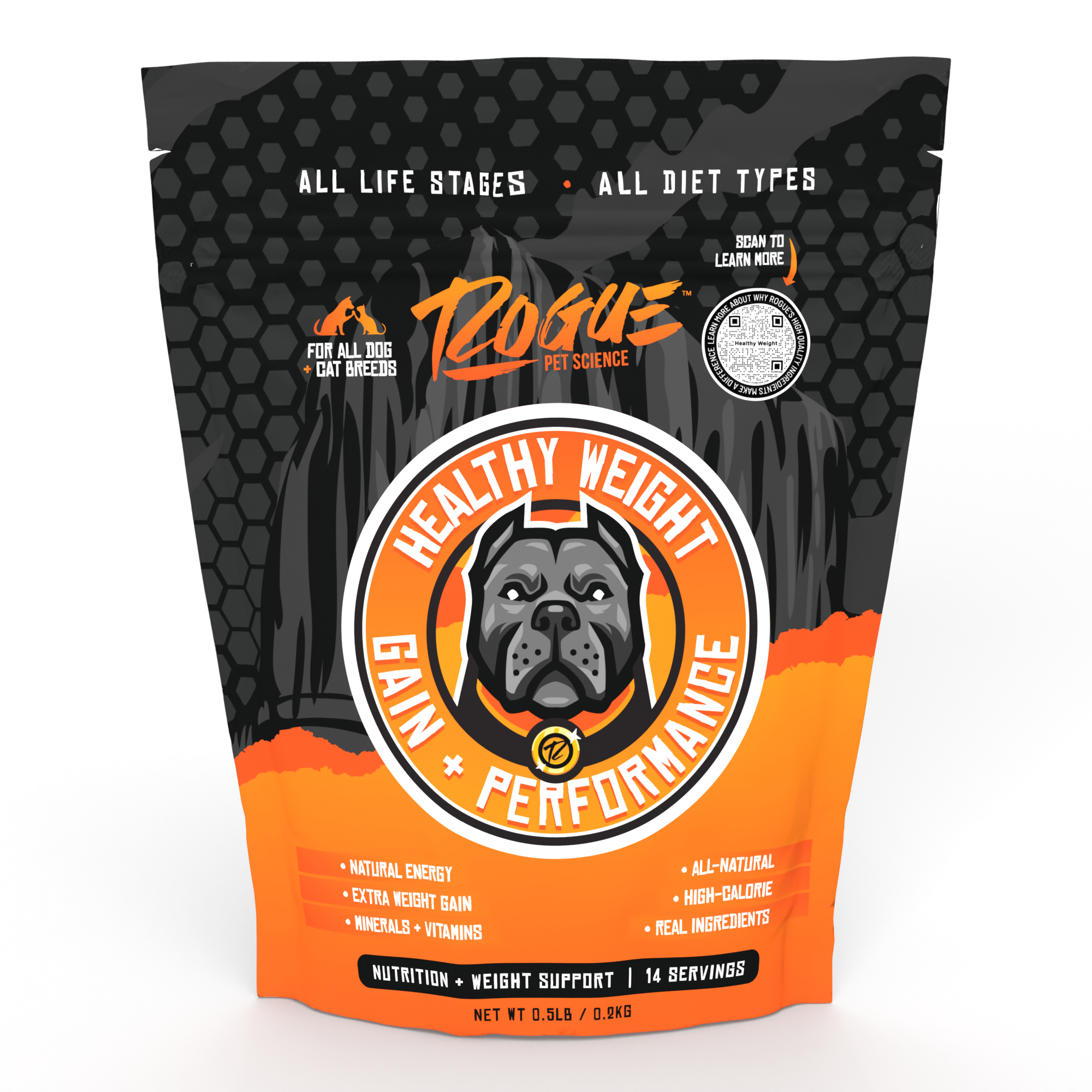 Healthy Weight Natural Weight Gainer for Dogs Food Topper Rogue Pet Science
