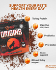 Origins 5-in-1 Dog Supplement Powder | Food Topper for Gut Health, Skin & Coat, and Joint Support