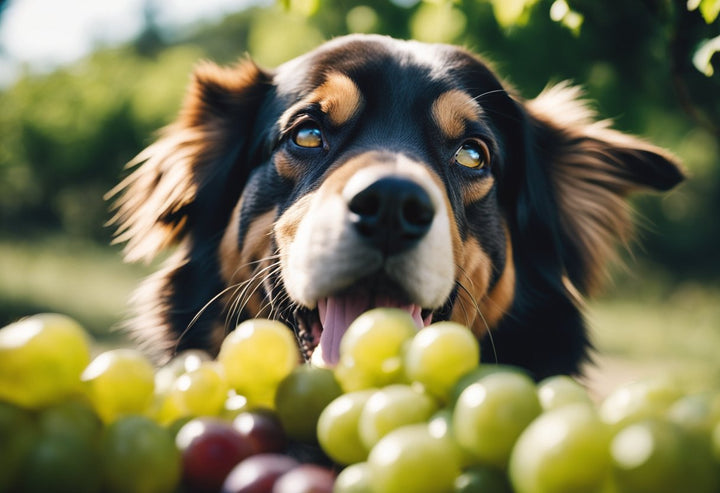 Illustration of Grapes Causing Canine Nephritis