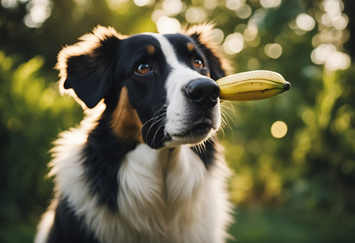 Illustration of Dogs And Bananas For Gut Irritation