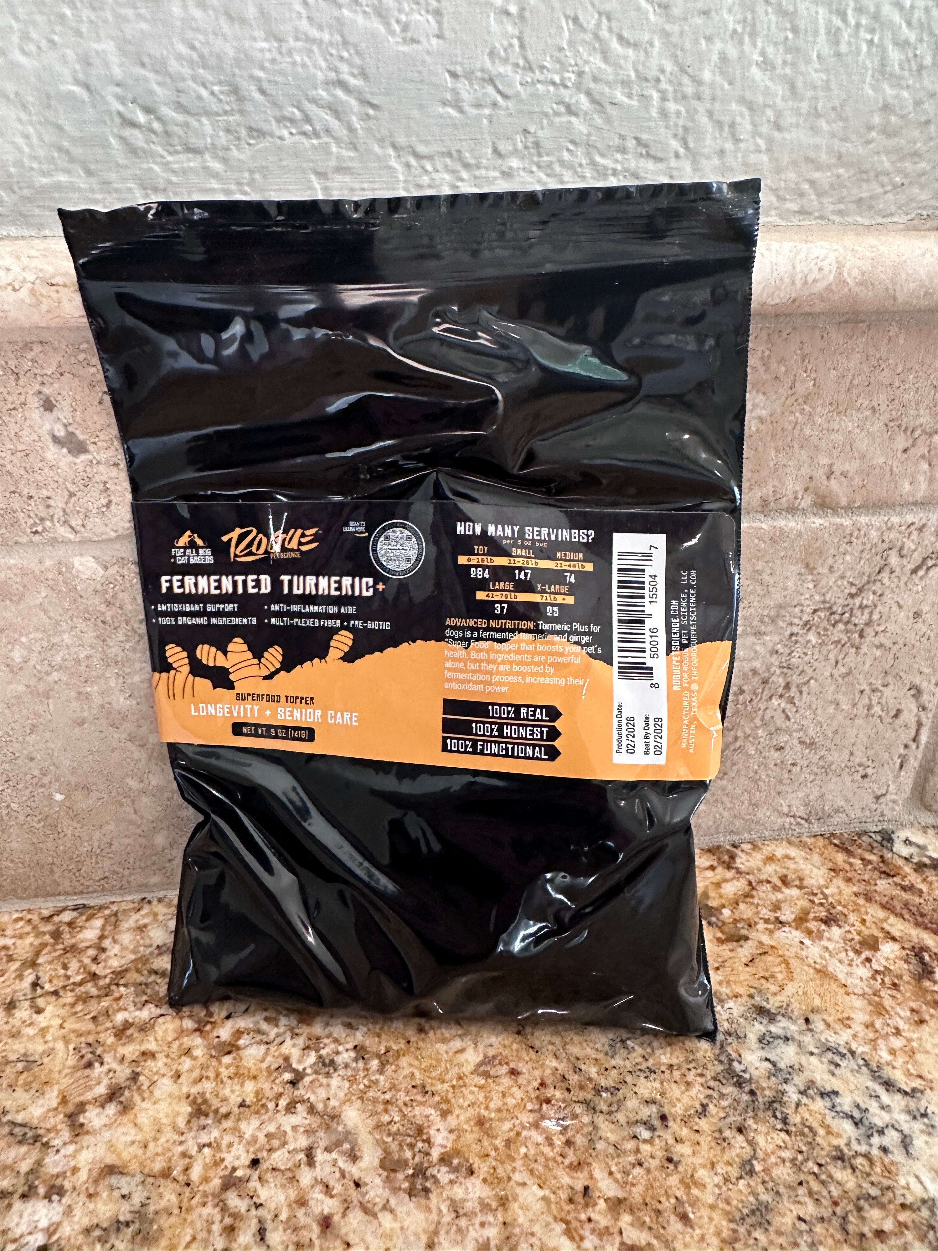 Turmeric Plus | Fermented Turmeric & Ginger Dog Food Topper for Joint ...