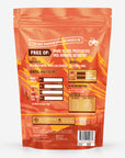 Essential Pumpkin back label with ingredients, guaranteed analysis and daily serving chart by pet weight