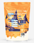 Pumpkin Spiced GOAT MILK back label with ingredients, guaranteed analysis and mixing instructions