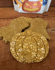 Halloween pumpkin and ghost pup dog cookies with Pumpkin Spiced GOAT MILK
