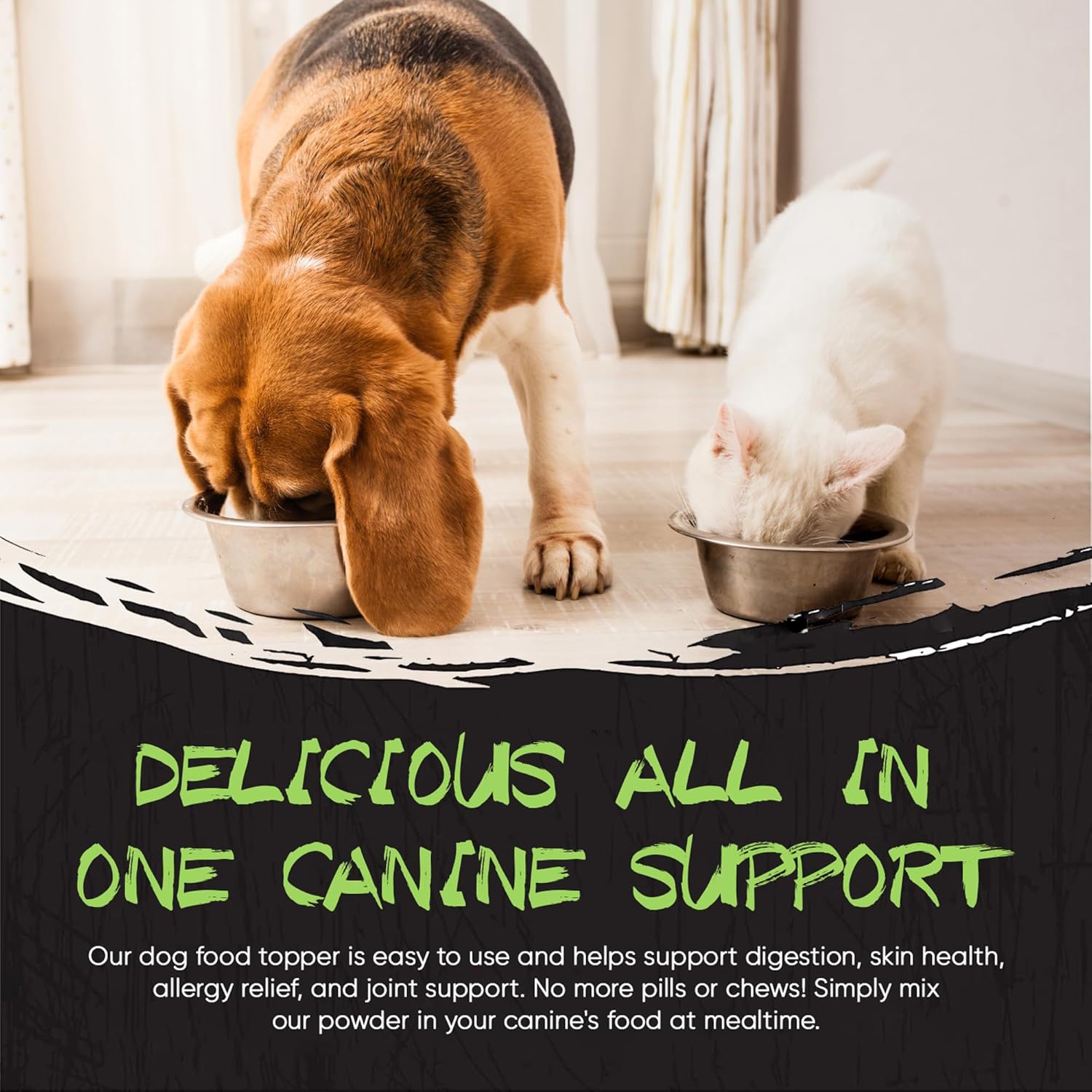 Origins 5-in-1 Dog Supplement Powder | Food Topper for Gut Health, Skin &amp; Coat, and Joint Support