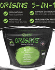 Pork-Origins 5-in-1 Dog Supplement, Powdered Food Topper for Active Dogs - Rogue Pet Science