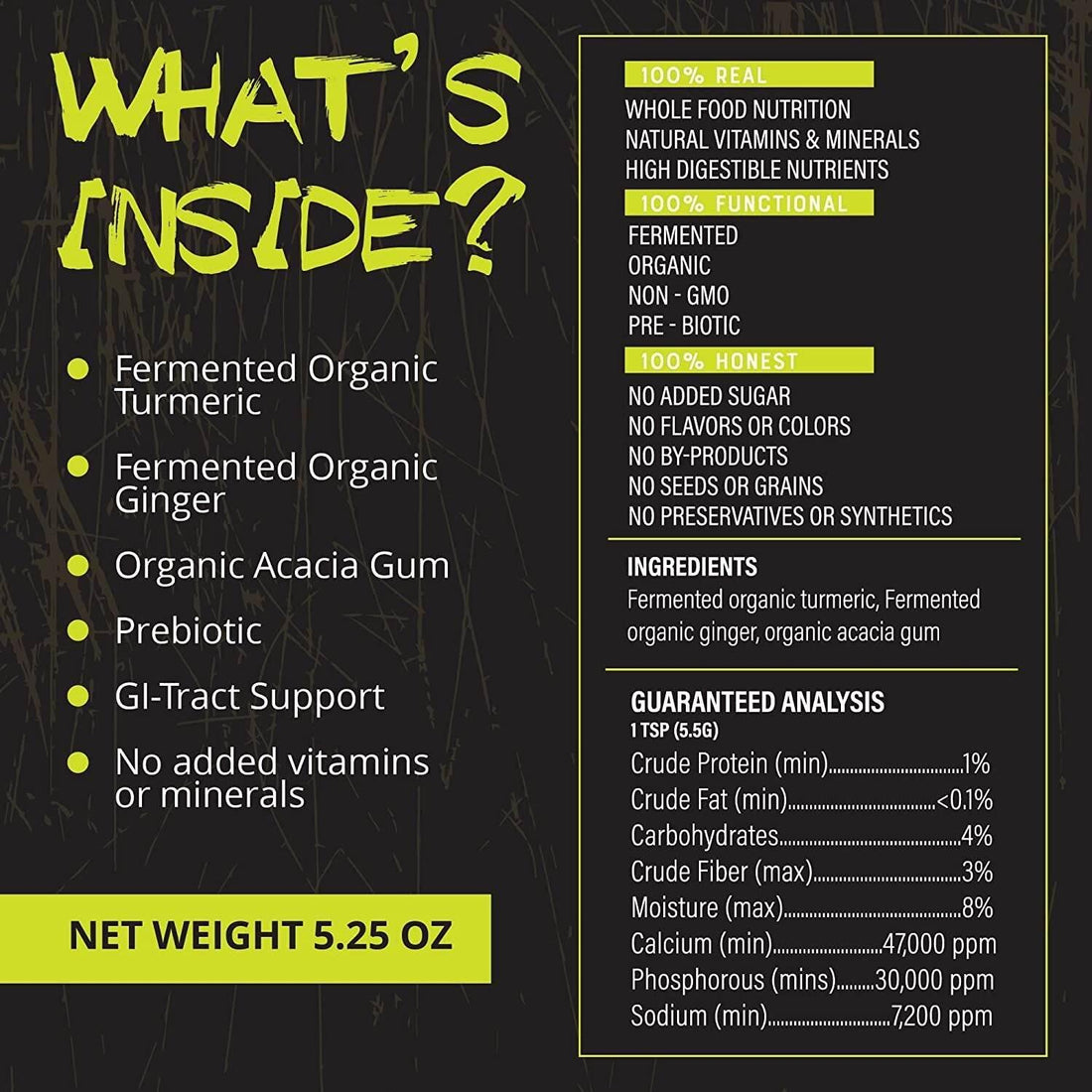 Turmeric Plus for Dogs, Fermented Turmeric DogFood Topper Rogue Pet